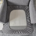 thumbnail image 6 of SHANNA Waterproof Wingback Chair Cover, Stretch Jacquard Wing Chair Slipcovers 2 Piece, Wingback Armchair Sofa Furniture Protector, Dark Gray, 6 of 7