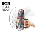 thumbnail image 3 of OBREWU French Bulldog Dog and Flower Tumbler with Handle and Lid,French Bulldog Dog and Flower 40oz Double Wall Vacuum Insulated Tumbler,Cups Gift for Women and Men, 3 of 7