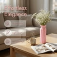 thumbnail image 4 of Flower Vase Clear, Unbreakable Narrow Bud Vase for Single Stem Roses, Shatterproof Plastic Vase for Office Desk Pink 2.8"L x 2.8"W x 7.9"H, 4 of 6