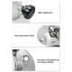 thumbnail image 4 of Yuarrent Accesorios de acero inoxidable Base bandera pasamanos barco yate tuerca pulida codo poste soportes reemplazo a prueba de Uniforme atlético, 4 of 6