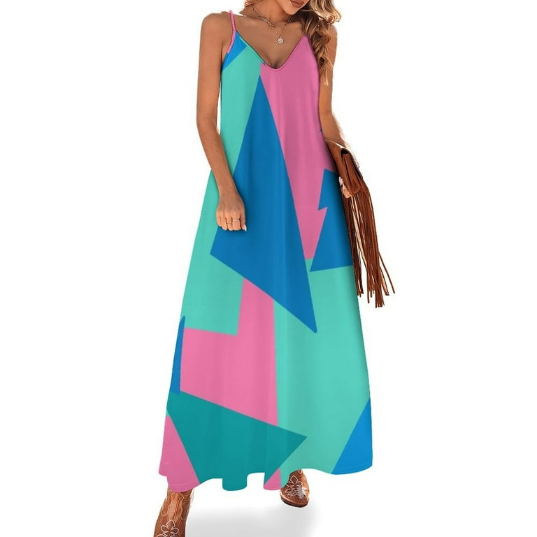 Miami Vice Sleeveless Dress Woman's evening dress summer dress women  women's clothing trend - Walmart.com