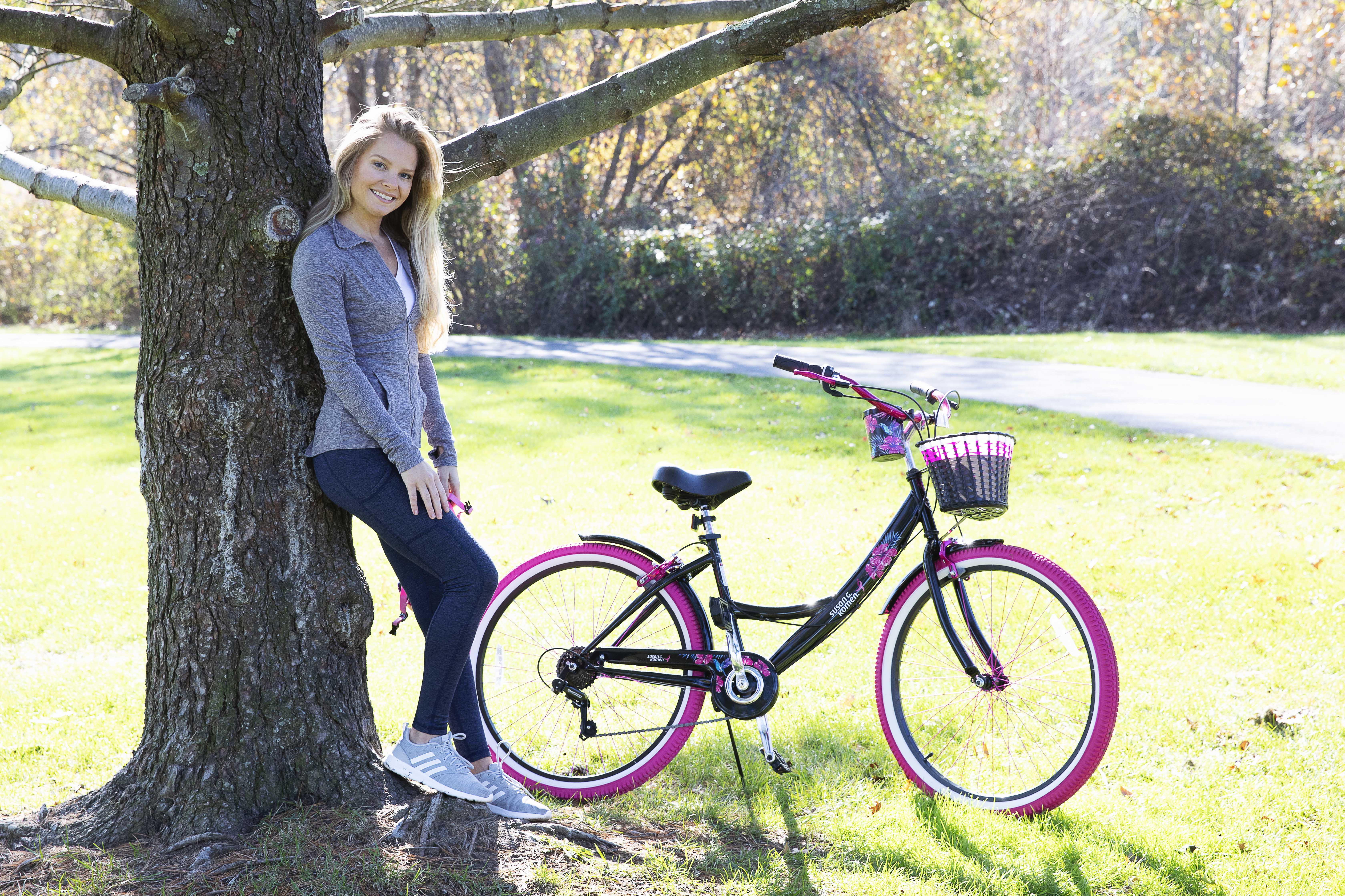 Susan G Komen 26" Women's Cruiser Bike, Black/Pink - image 8 of 10