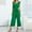Green, variant on Baqcunre Jumpsuits for Women Women Solid Ruffle Lace Sleeveless Lace Up Jumpsuit Medium Length Straight Trousers Jumpsuits Jumpsuits for Women Dressy One Piece Jumpsuits for Women