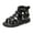 Z4-Black, variant on JUMESG Kids Sandals Girls Toddler Girls Summer Side Zipper Open Toe Strappy Gladiator Sandals (Toddler/Little Kid) (Black,Big Kids 1)
