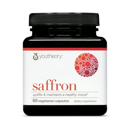 Youtheory Saffron Advanced with Rhodiola, 60 Count