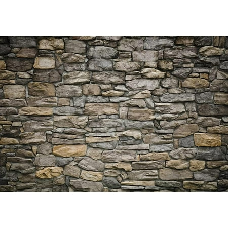Image of 6x4FT Vintage Stone Brick Wall Polyester Backdrop Grunge Rock Stone Texture Retro Rustic Countryside Photography Background Party Banner Newborn Baby Kids Boys Adults Portrait Photo Shoot