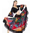 thumbnail image 4 of Maxi bohemia para mujer Hippie Gypsy Boho Dress Belly Dance Costume Bra con Negro Zulema Falda gitana tribal, 4 of 8