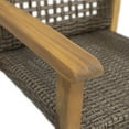 thumbnail image 5 of Noble House 5- Piece Adult Rustic Wood Dining Furniture Set Teak / Mixed Mocha, 5 of 10