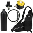thumbnail image 4 of Oxygen Tank Set, Underwater Breathing Kit Diving Scuba Tank  For Scuba Divers For Diver ANGGREK Negro, 4 of 8