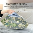 thumbnail image 4 of Yayeee Pillowcase Standard Size Set of 2 Satin Wrinkle Resistant Pillow Case, Beige Floral, 4 of 8