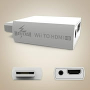 MAYFLASH Wii to HDMI Converter 1080P for Full HD Device, Wii HDMI Adapter with 3,5mm Audio Jack&HDMI Output Compatible