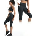 thumbnail image 6 of NELEUS Womens Yoga Capris Leggings For Workout With Pockets Tummy Control High Waist,Black+Black+Black,US Size XL, 6 of 8