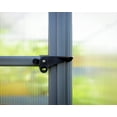 thumbnail image 4 of Palram - Canopia Mythos 6' x 10' Polycarbonate/Aluminum Walk-In Greenhouse – Gray - with Roof Vent, 4 of 12