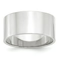 thumbnail image 1 of 14k White Gold 10mm Men's Flat Plain Classic Wedding Band Ring Size 12.5, 1 of 4