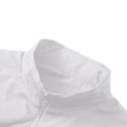 thumbnail image 5 of LODIENY Mens Varsity Jacket Zip Up Color Block Breathable Waterproof Windbreaker Jackets Long Sleeve Stand Neck Relaxed Fit Streetwear Coats with Pockets White XXXL, 5 of 6
