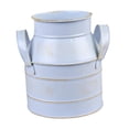 thumbnail image 4 of Jarrón de flores, jarra de leche, jarrón, maceta, estilo retro, jarrón de hierro para leche, cubo floral, maceta para mesa, hogar, granja, oficina, Azul, 4 of 8