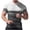 Gray(Mens T-Shirts), variant on GuangCheng Short Sleeves Shirts for Men Waffle Color Blocked Slim Fit Muscles Tops Crew Neck Pullover Tshirts Size S-5XL
