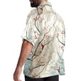 thumbnail image 3 of Tree Men's Short Sleeve Hawaiian Poplin Shirt - Casual Printed Button Down Summer Beach Shirt for Men, 3 of 6