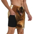 thumbnail image 2 of KLL Happy Fluffy Running Dog for Mens Swim Trunks Quick Dry Swim Shorts with Built-in Compression Liner Funny Swimwear Bathing Suits-Large, 2 of 6