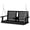 Black, variant on KINGYES Outdoor Hanging Porch Swing, 2 Seat Patio Swing Chair with Cup Holders, Waterproof Swing Chair Bench for Courtyard & Garden, 660LBS Weight Capacity, Black