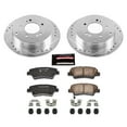 thumbnail image 3 of PowerStop Rear Z23 Evolution Sport Carbon-Fiber Ceramic Brake Pad and Drilled & Slotted Rotor Kit Fits: KIA Select Models K4710, 3 of 10