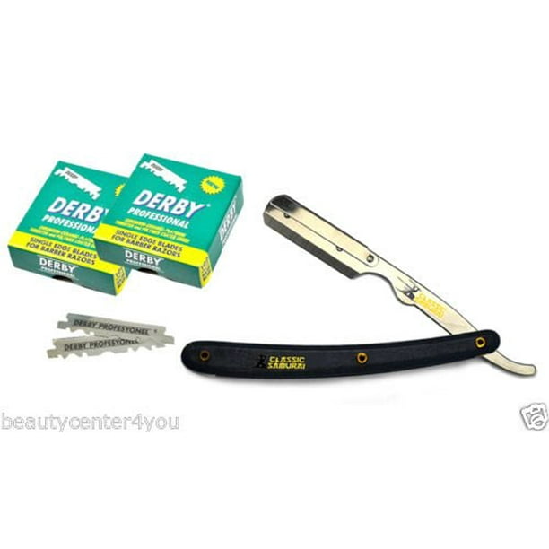 Classic Samurai Stainless Steel Professional Barber Straight Edge Razor ...