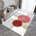 thumbnail image 3 of Minimalistic Abstract Medieval Sun Art Area Rugs, Retro Bohemian Geometric Lines Art Home Decor Rug, Machine Washable Decorative Carpet for Living Room Bedroom Dining Office 4' x 8', 3 of 6