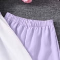 thumbnail image 4 of Caqnni Toddler Girls Summer Outfits Set, Cute Flower Short Sleeve T-Shirt + Pants (2Pcs Gift Set, 1-8Y) Summer 2Pcs Gift Outfits Set 2Pcs Summer Playwear Beach Outfits 7-8 Years,Purple, 4 of 7