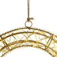 thumbnail image 6 of Northlight LED Lighted Hanging Christmas Wreath Decorations - 18" -  Set of 2 - Gold Lights, 6 of 7