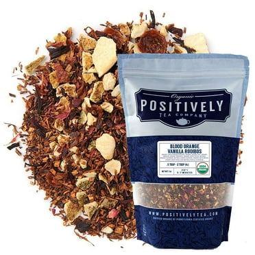 Positively Tea's Organic Blood Orange Vanilla Rooibos Tea, Loose Leaf, 1 Pound Bag