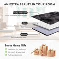 thumbnail image 6 of Soft Fluffy Area Rug for Bedroom, Indoor Modern Tie-dyed Black&grey Plush Shaggy Rugs 5x7 Feet, Non-Slip Fuzzy Shag Floor Carpet for Living Room, Throw Rugs for Home Decor, 6 of 15