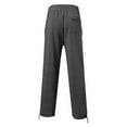 thumbnail image 4 of Men's Color Block Sweatpants Large Loose Pant Autumn Winter Sports Trousers Grey Sizes S-3XL, 4 of 4