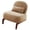 Camel-Velvet-1PC, variant on PAPROOS Accent Chairs, Upholstered Armless Reading Chairs with Lumbar Pillows and Solid Wood Legs, Comfy Living Room Bedroom Lounge Chairs for Apartment, Brown-Faux Leather-1PC