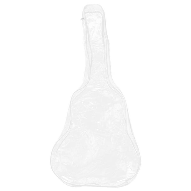 Funda para guitarra eléctrica, funda transparente para guitarra, funda protectora contra el polvo para guitarra, funda protectora impermeable de PVC para bajo y guitarra