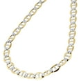 thumbnail image 2 of Real 10K Yellow Gold Diamond Cut Solid Mariner Chain 6.25mm Necklace 26 Inch, 2 of 6