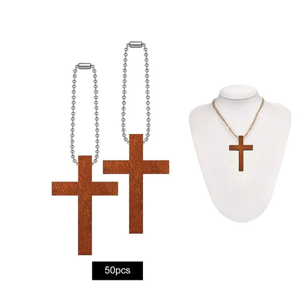 50 Piezas Colgantes de Crucifijos de Estilo Vintage Colgantes de Cruz Cruces para Fabricación de Joyas Hallazgos Llavero Accesorios BLESIY Dijes colgantes