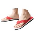 thumbnail image 3 of Mens Flip Flops Arch Support Summer Comfortable Slip On Lightweight Flat Indoor Outdoor Beach Casual Walking Party Vacation Open Toe Sandals for Men, 3 of 8