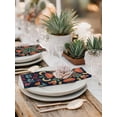 thumbnail image 5 of Vintage Flower Cloth Napkins Set of 8 Reusable Dinner Napkins, Boho Abstract Colorful Ethnic Floral Cocktail Napkin Washable Table Napkins for Wedding/Holiday Party/Baby Shower 20"x20", 5 of 7