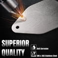 thumbnail image 4 of ALLTIMES 1Pair Horn Block Off Plates for Peterbilt, Silver 303 Stainless Steel CNC Technology, 4 of 8