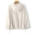 thumbnail image 3 of tarylea Hoodies for Women Drawstring Button down Sunproof Pullover Long Sleeve Lightweight Shirt with Pockets Casual Athletic Tops, 3 of 8