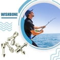 thumbnail image 4 of relayinert 6x Dispositif de Filetage de Poisson Facile à Durable en Acier Inoxydable en Acier Inoxydable Pistolet à Poisson Wishbone Pêche, 4 of 6