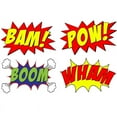 thumbnail image 2 of VWAQ Comic Book Set Of 4 Wall Decals Superhero Vinyl Wall Art Peel And Stick Kids Room Sticker Murals - CB5 (15"H X 22"W Each), 2 of 2