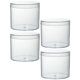 thumbnail image 1 of Portable Transparent Cake Boxes for Storage Made of Acrylic White Simple Design 4 Pcs, 1 of 3