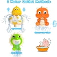 thumbnail image 3 of Juego de juguetes de baño de dinosaurio para bebés, lindo juguete de bañera de animales para niños pequeños con tubos de ventosa, juguete de ducha de cascada interactivo para niños y niñas, 3 of 5
