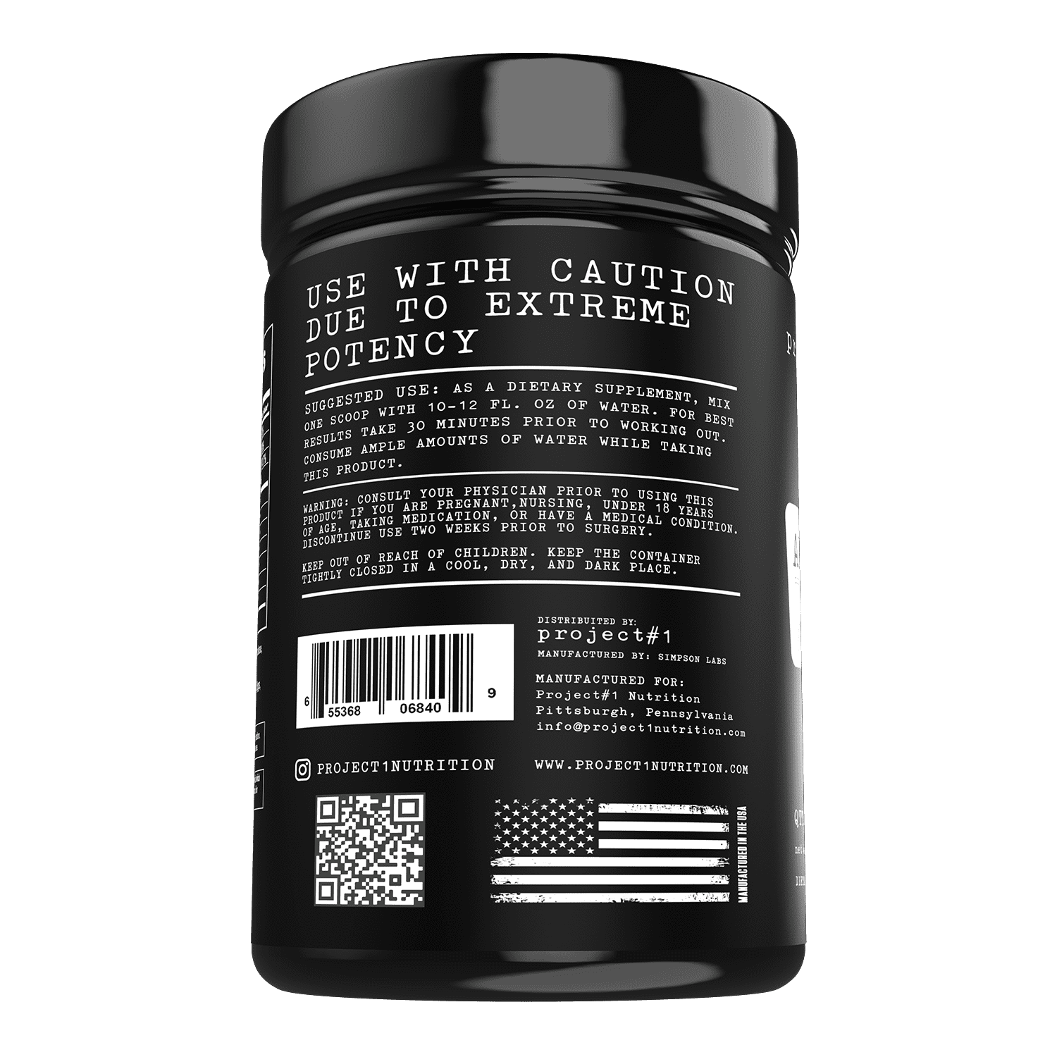 Project 1 Nutrition AMP-NOX Pre-Workout & Protein Powder, Orange Mango Flavor, 40 Servings