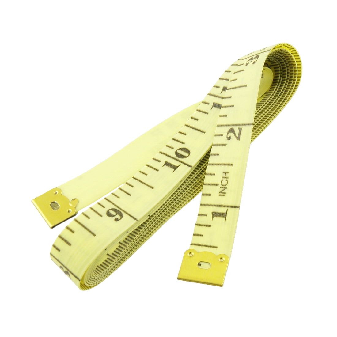 4 Pcs White Yellow Plastic Sewing Tailor Soft Ruler Tape Measure 1.5m 60" 