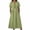 Green, variant on Women's Graced Tie Neck Midi Dress with Short Sleeves - High Waisted Flowy A-Line Dress for Work, Church & Special Occasions