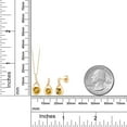 thumbnail image 4 of Gem Stone King 18K Yellow Gold Plated Silver Round Yellow Citrine and Diamond Pendant and Earrings Jewelry Set for Women (1.74 Cttw, Gemstone Birthstone, Round 6MM), 4 of 4