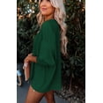 thumbnail image 4 of Women's Green Smocked Wrist Shift Top, 4 of 5