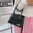 thumbnail image 3 of Bolso de mano de estilo europeo y americano con letras, tendencia combinable, bolso de hombro único retro con textura, bolso colgante para mujer, 3 of 6